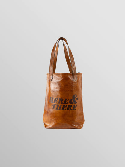 Sm Natural Leather Tote