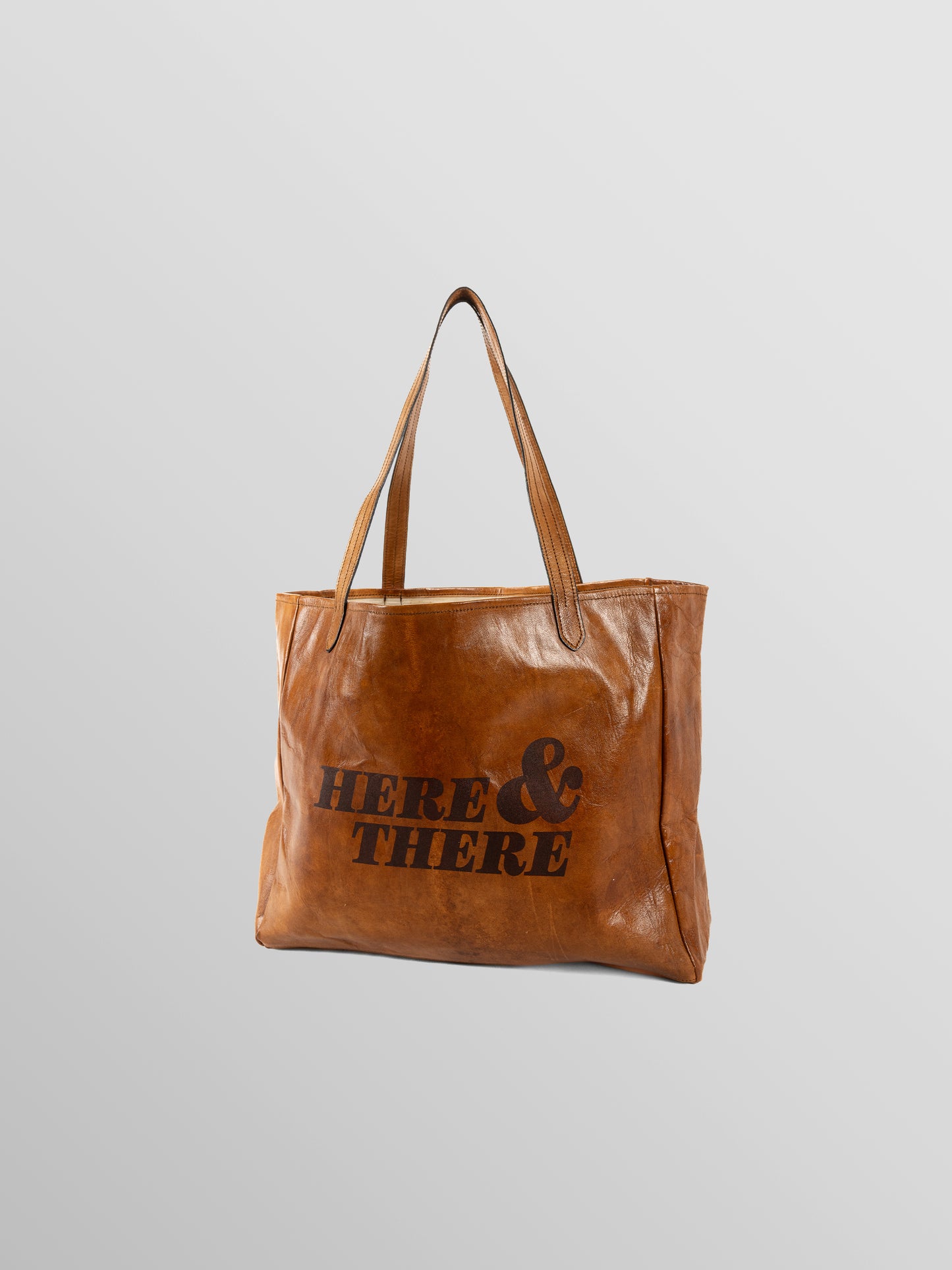 Natural Leather Beach Bag