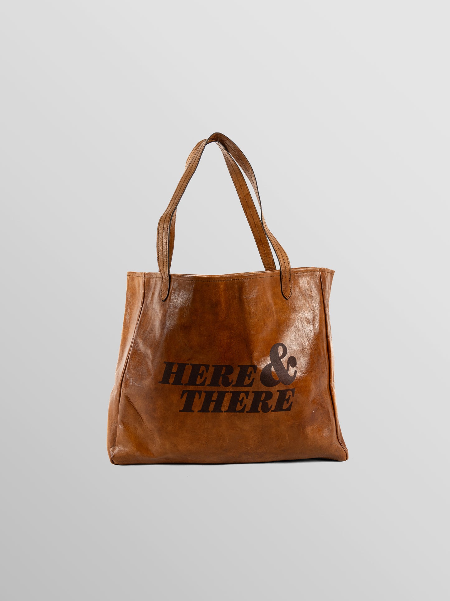 Natural Leather Beach Bag