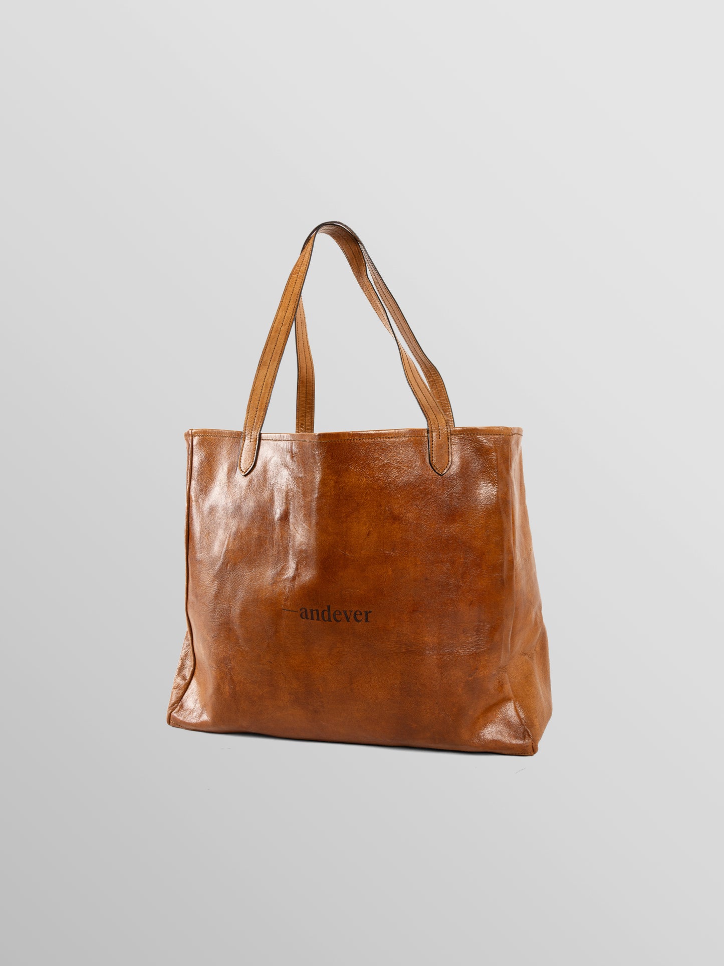 Natural Leather Beach Bag