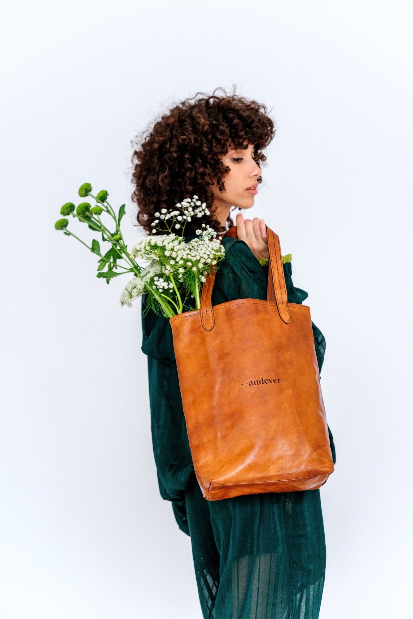 Sm Natural Leather Tote